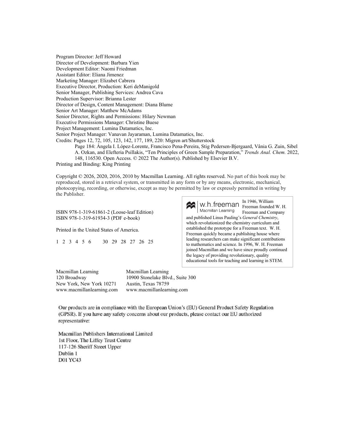 Preview page 3 of Solutions Manual Quantitative Chemical Analysis 11th Edition By Daniel Harris, Charles Lucy