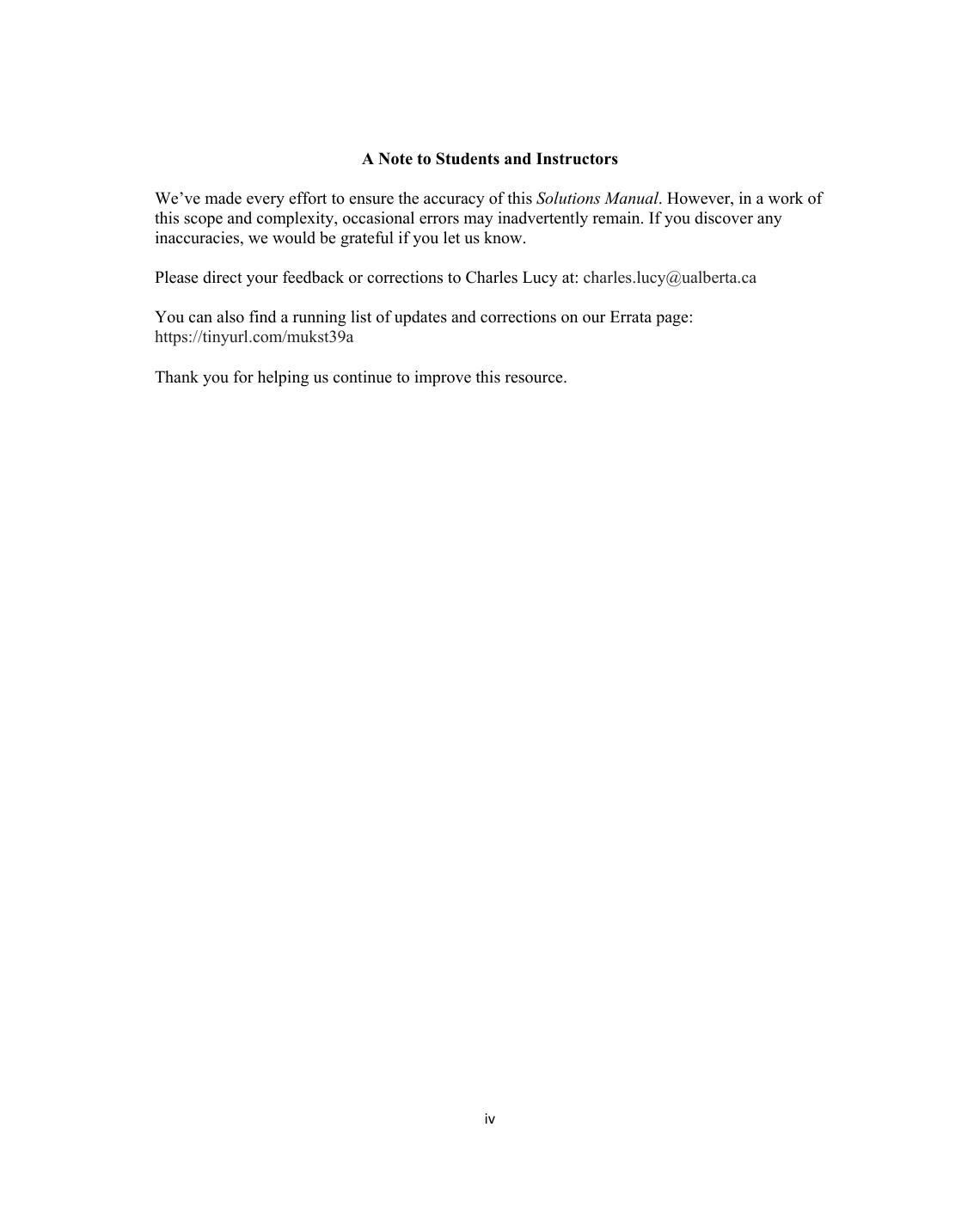 Preview page 5 of Solutions Manual Quantitative Chemical Analysis 11th Edition By Daniel Harris, Charles Lucy