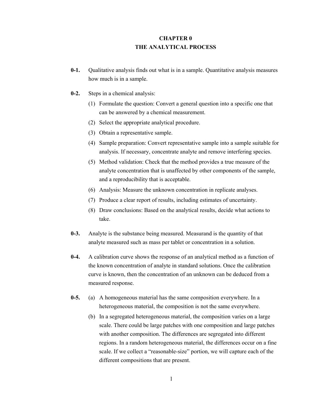 Preview page 6 of Solutions Manual Quantitative Chemical Analysis 11th Edition By Daniel Harris, Charles Lucy