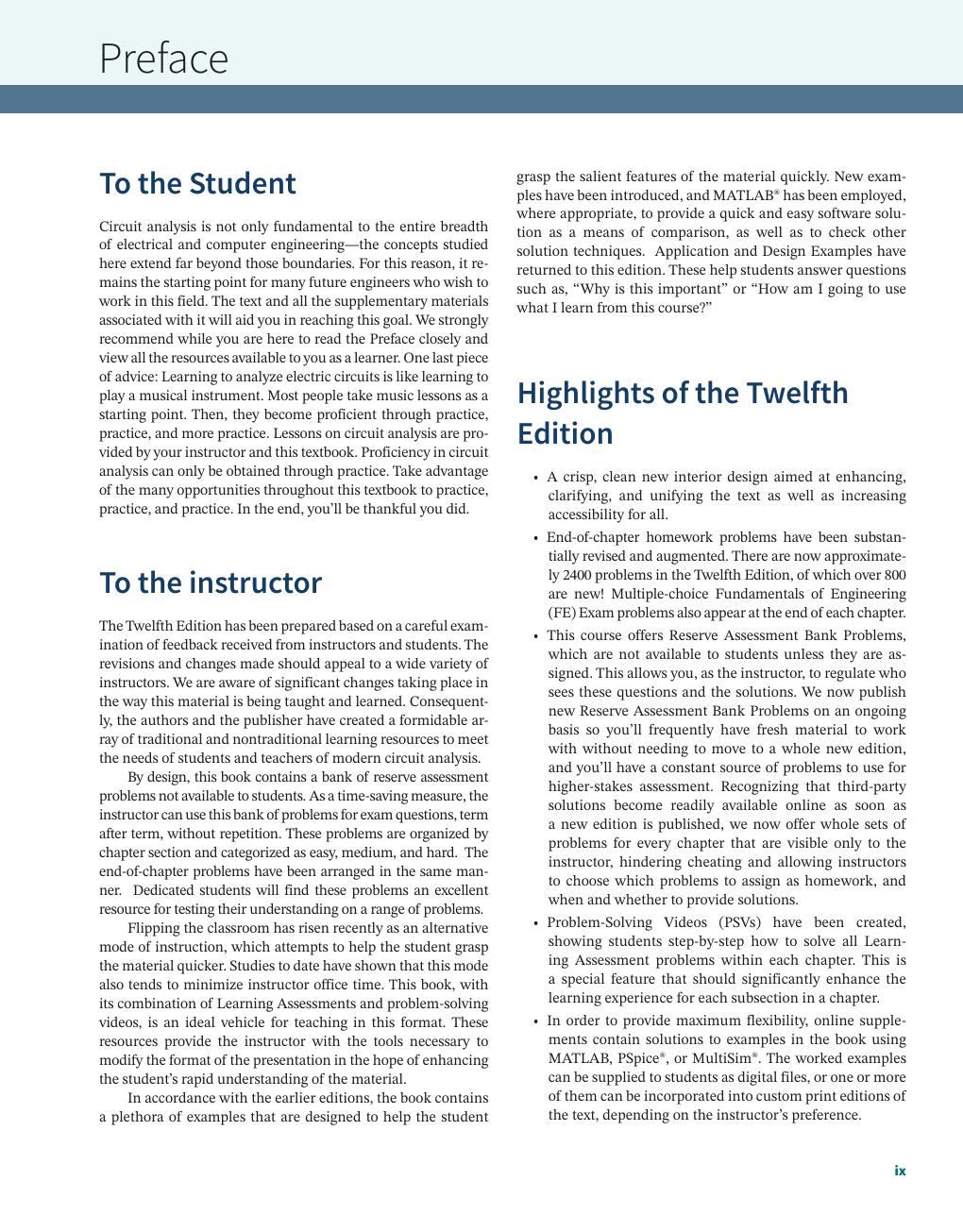 Preview page 9 of eBook PDF Basic Engineering Circuit Analysis 12th Edition By David Irwin, Mark Nelms