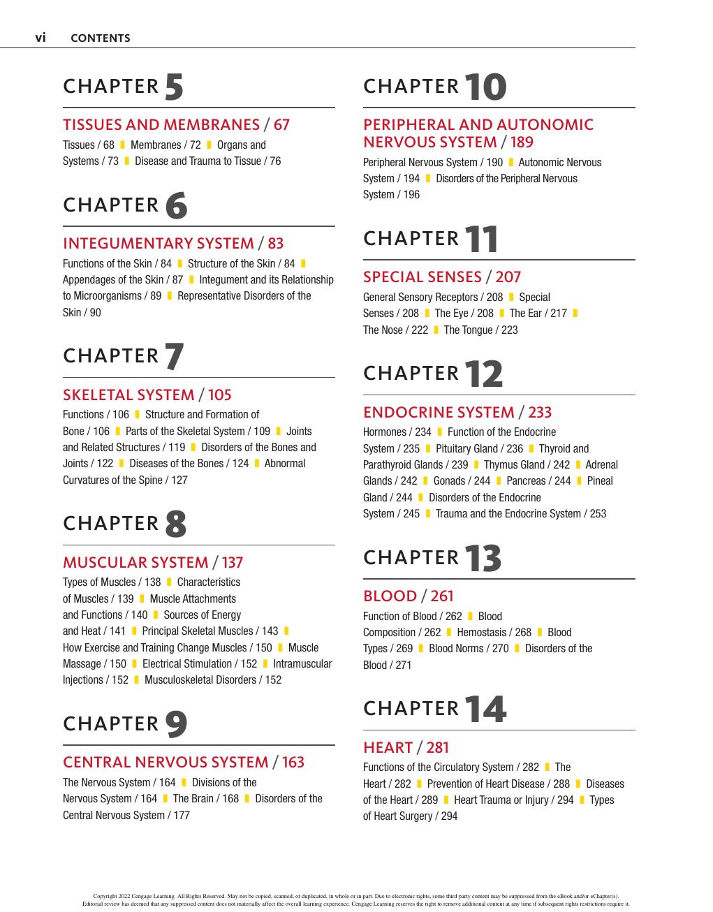 Preview page 6 of Body Structures and Functions 14th Edition By Ann Scott, Tara Bell