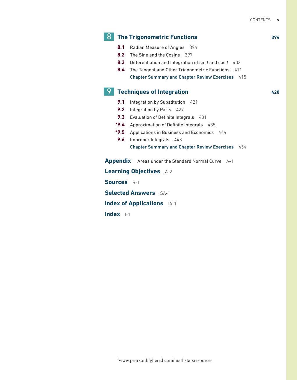 Preview page 8 of Calculus And Its Applications Brief Version 15th Edition By Larry Goldstein