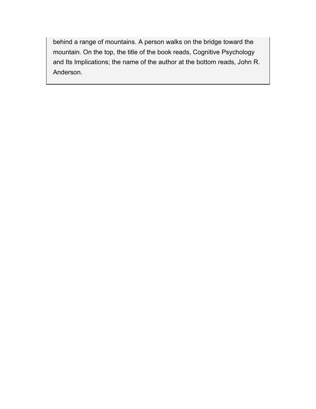 Preview page 4 of Cognitive Psychology and Its Implications 9th Edition By John Anderson