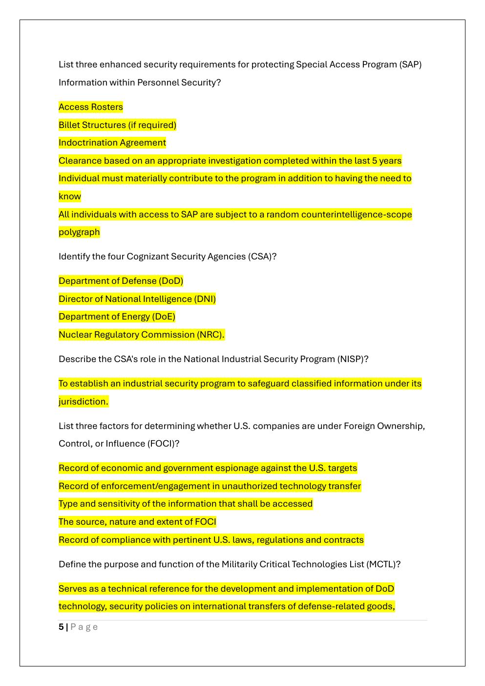 Preview page 5 of SAPPC CERTIFICATION STUDY GUIDE EXAM