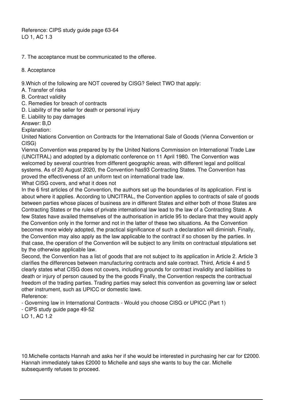 Preview page 3 of L4M3 CIPS Level 4 Diploma in Procurement and Supply Exam Practice Questions