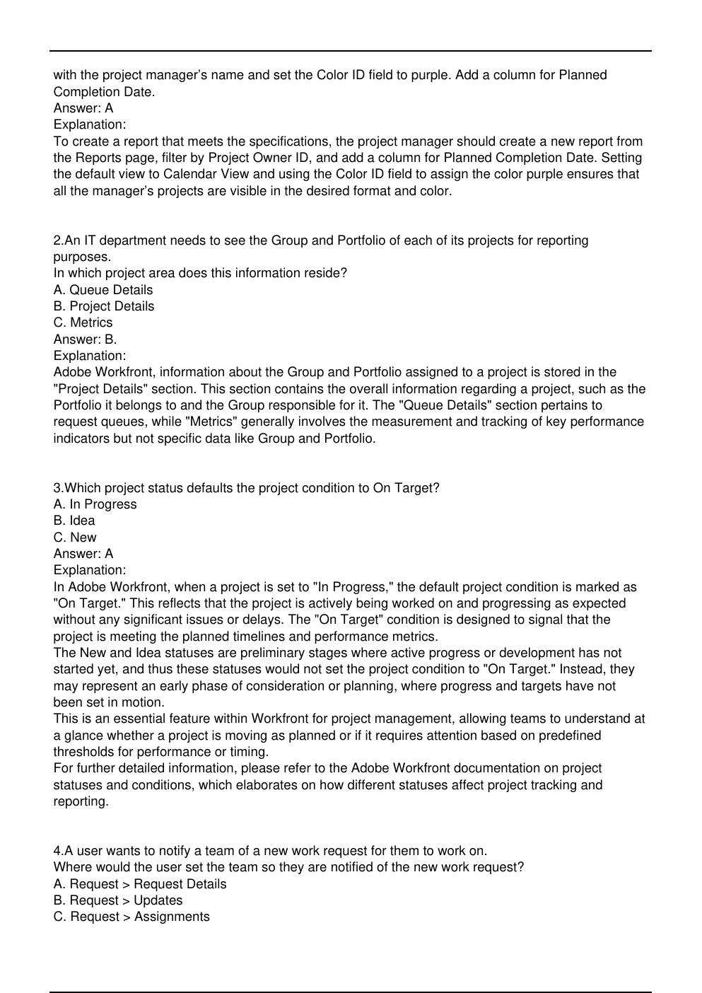 Preview page 2 of Adobe AD0-E911 Adobe Exam Practice Questions