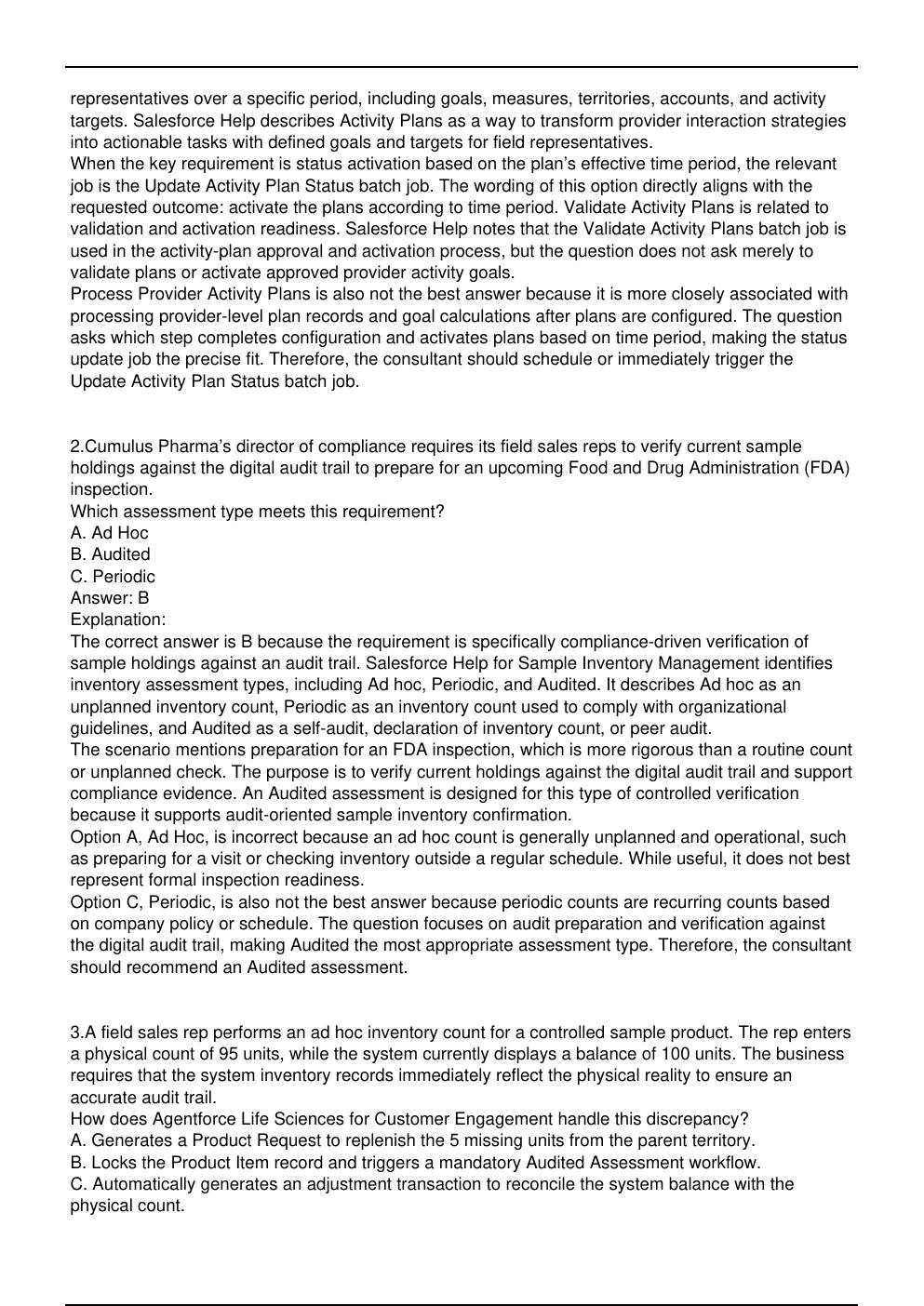Preview page 2 of Als-Con-201 Salesforce Exam Practice Question