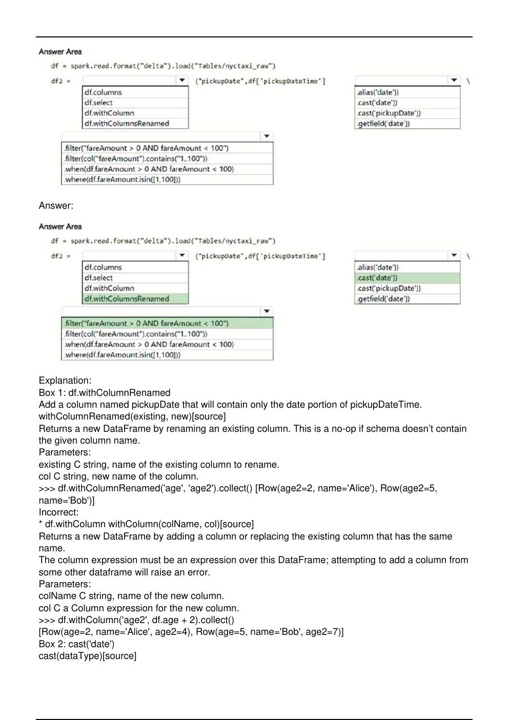 Preview page 6 of DP 600 Microsoft Exam Practice Questions Updated in May