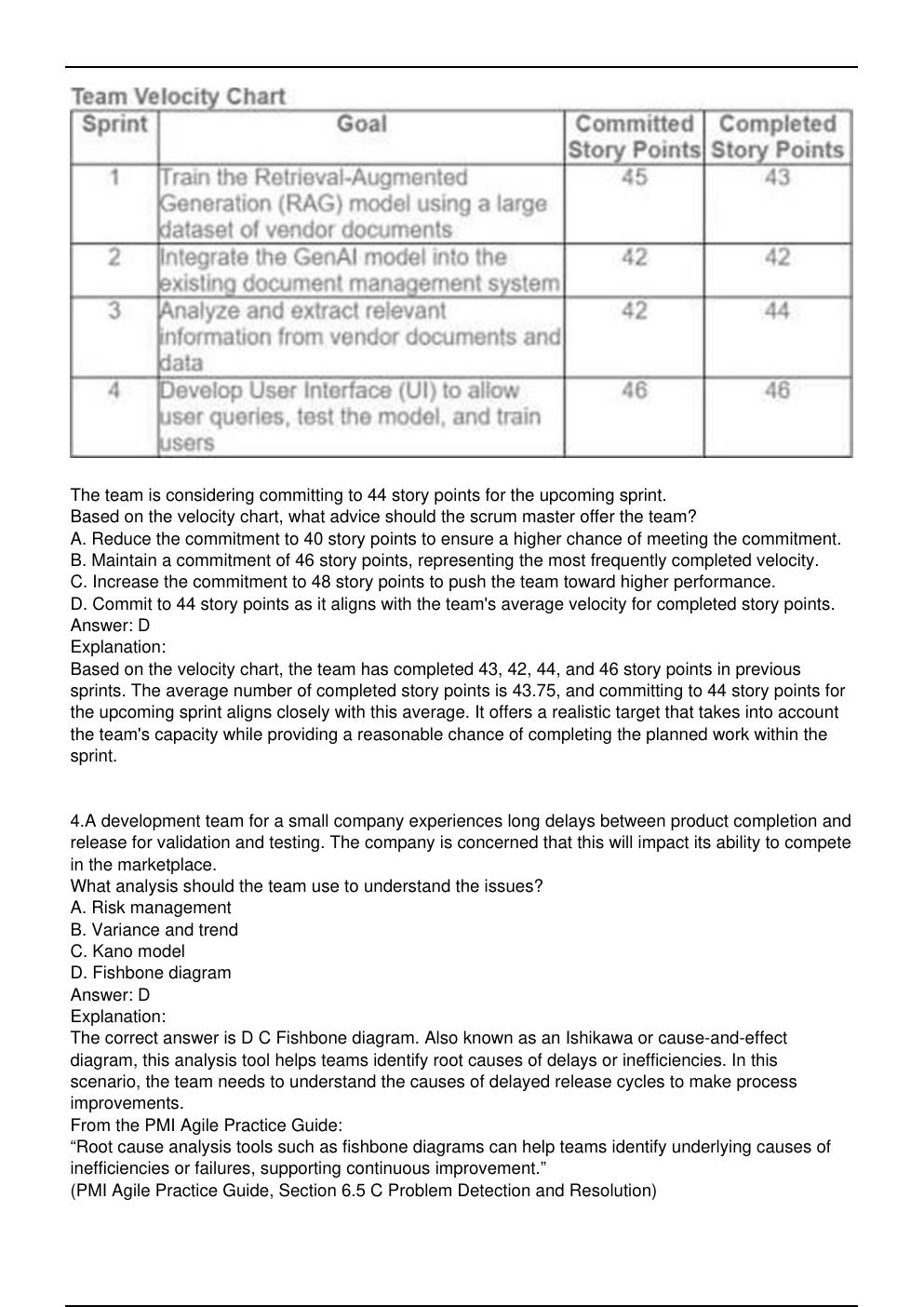 Preview page 3 of PMI-ACP PMI Exam Practice Questions Updated in May | IT  professionals, system administrators, and students preparing fo