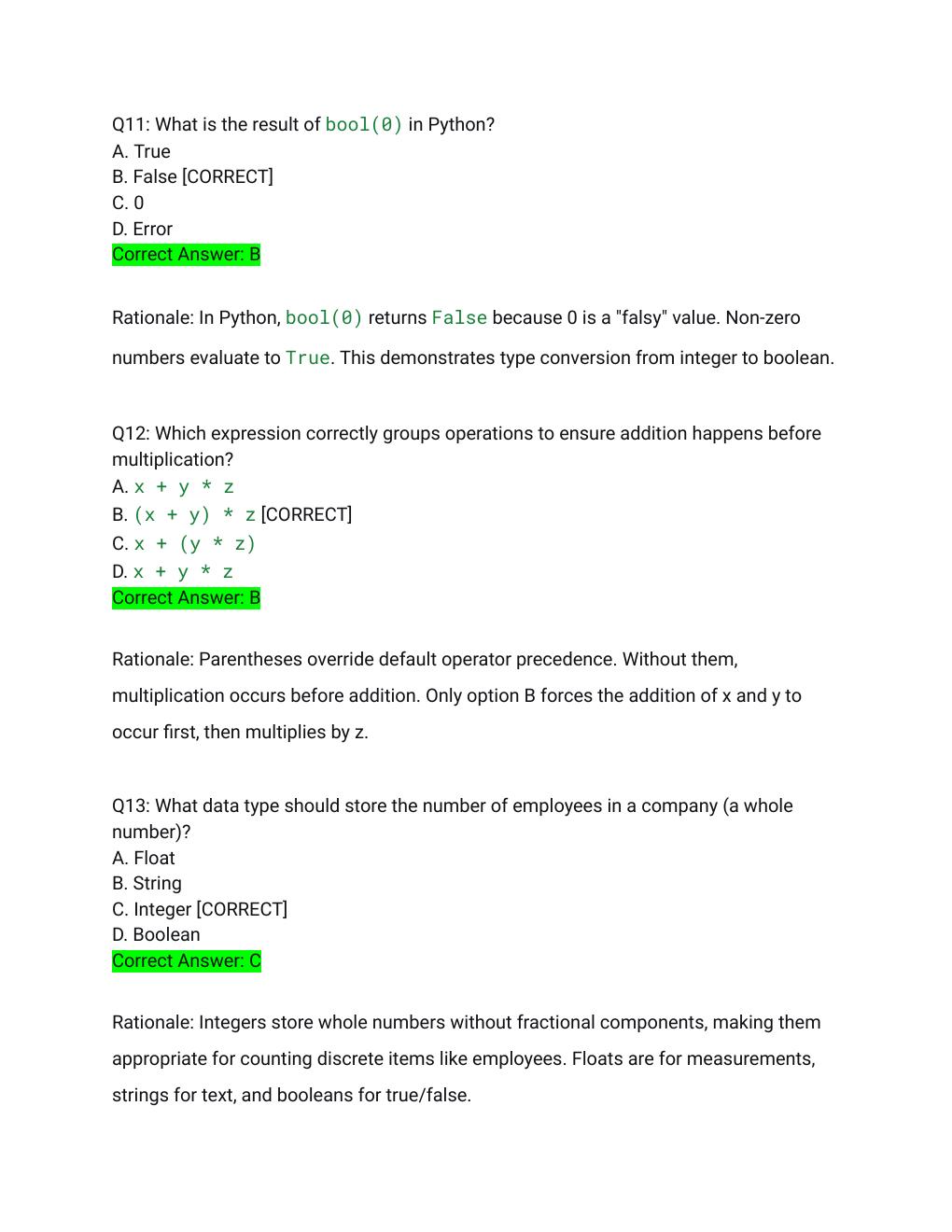 Preview page 5 of WGU D278 Scripting and Programming Foundations OA Exam Actual Exam 2026/2027 – 163 Questions with Detailed Rationales |