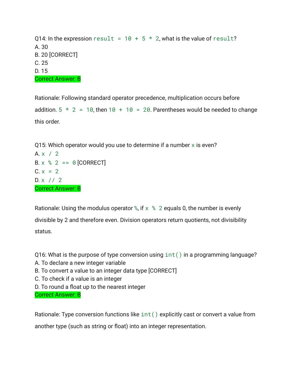 Preview page 6 of WGU D278 Scripting and Programming Foundations OA Exam Actual Exam 2026/2027 – 163 Questions with Detailed Rationales |