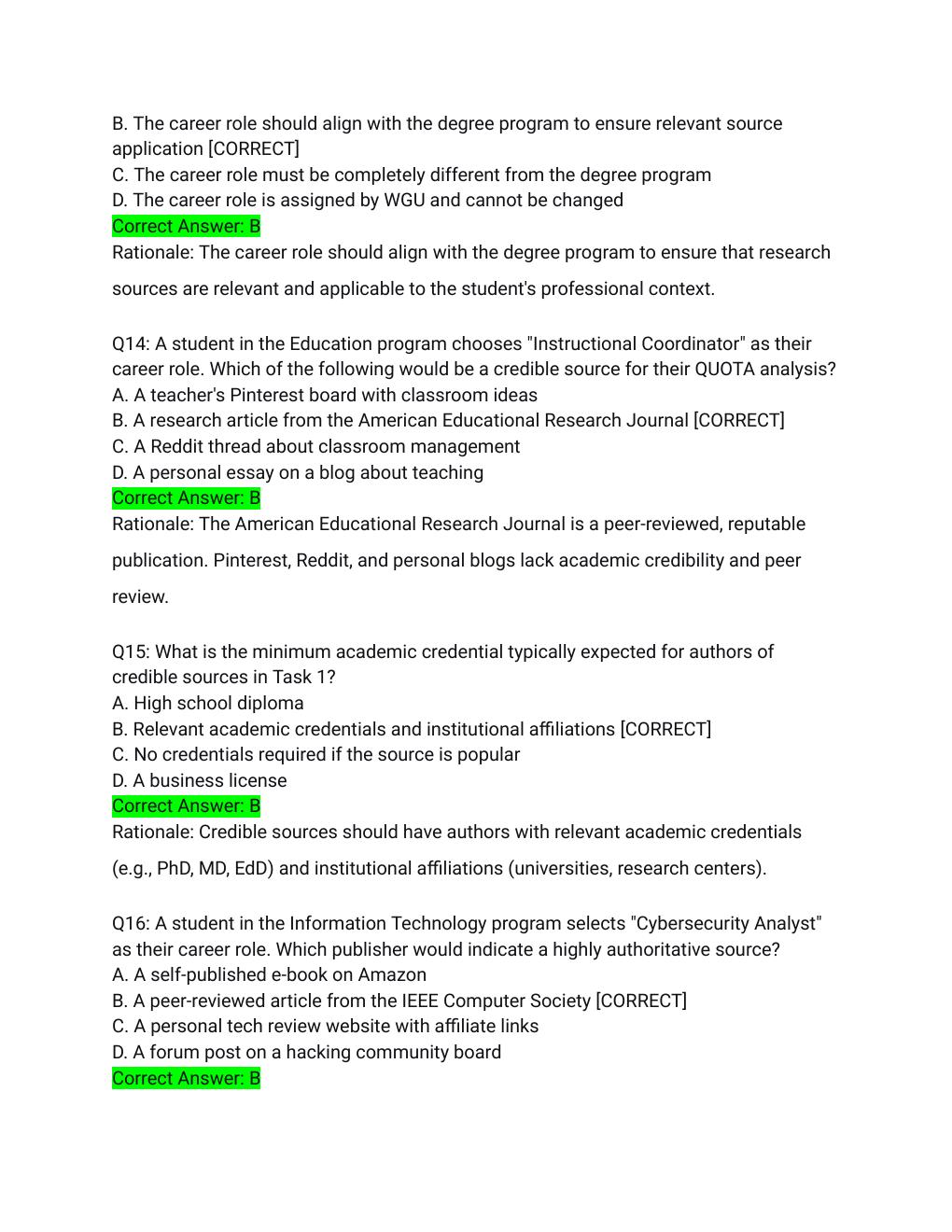 Preview page 5 of WGU D389 Learning Strategies Higher Ed Task 1 Study Guide Actual Exam 2026/2027 – Passed Solution with Detailed Rational