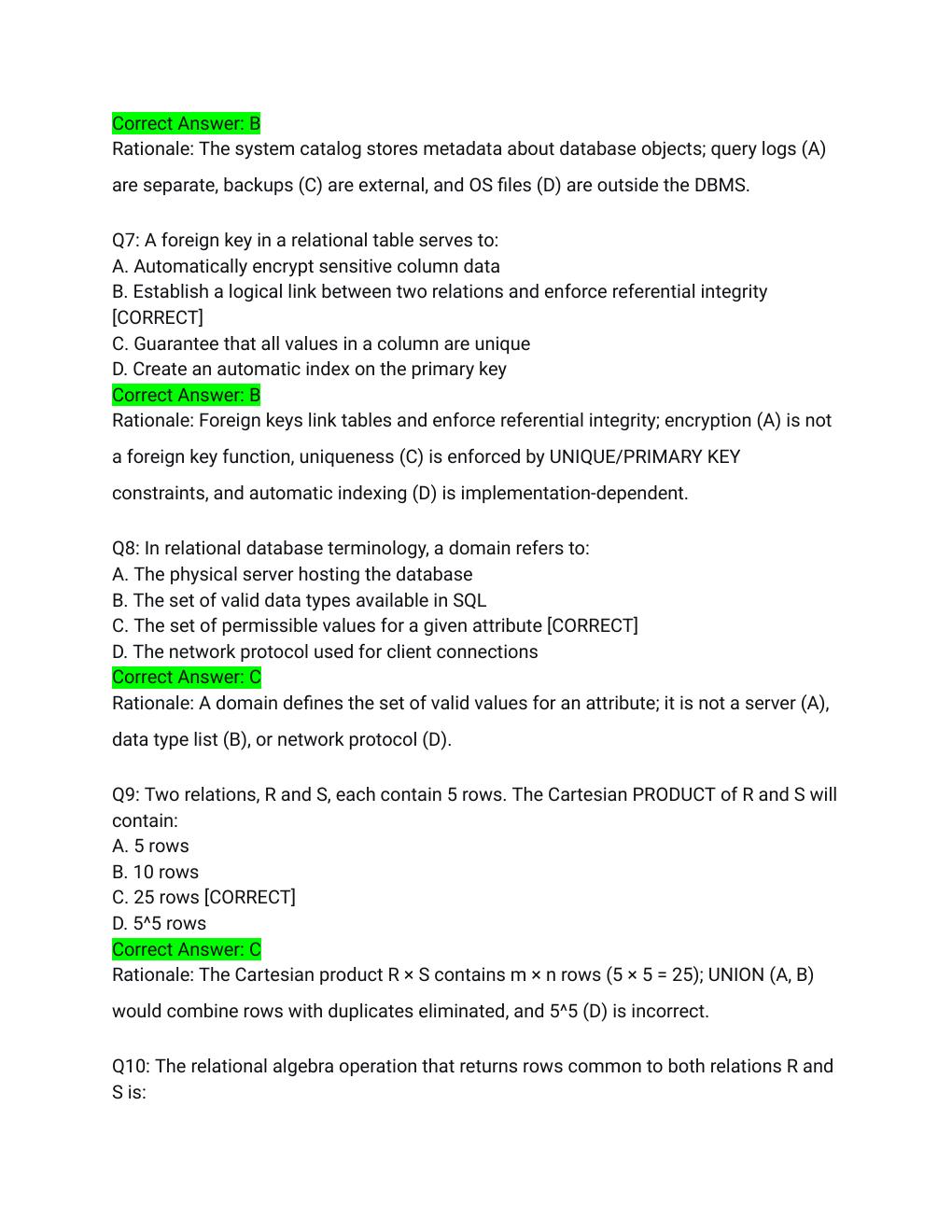 Preview page 3 of WGU C170 Data Management Applications OA Exam Actual Exam 2026/2027 – Complete Objective Assessment with Detailed Ration
