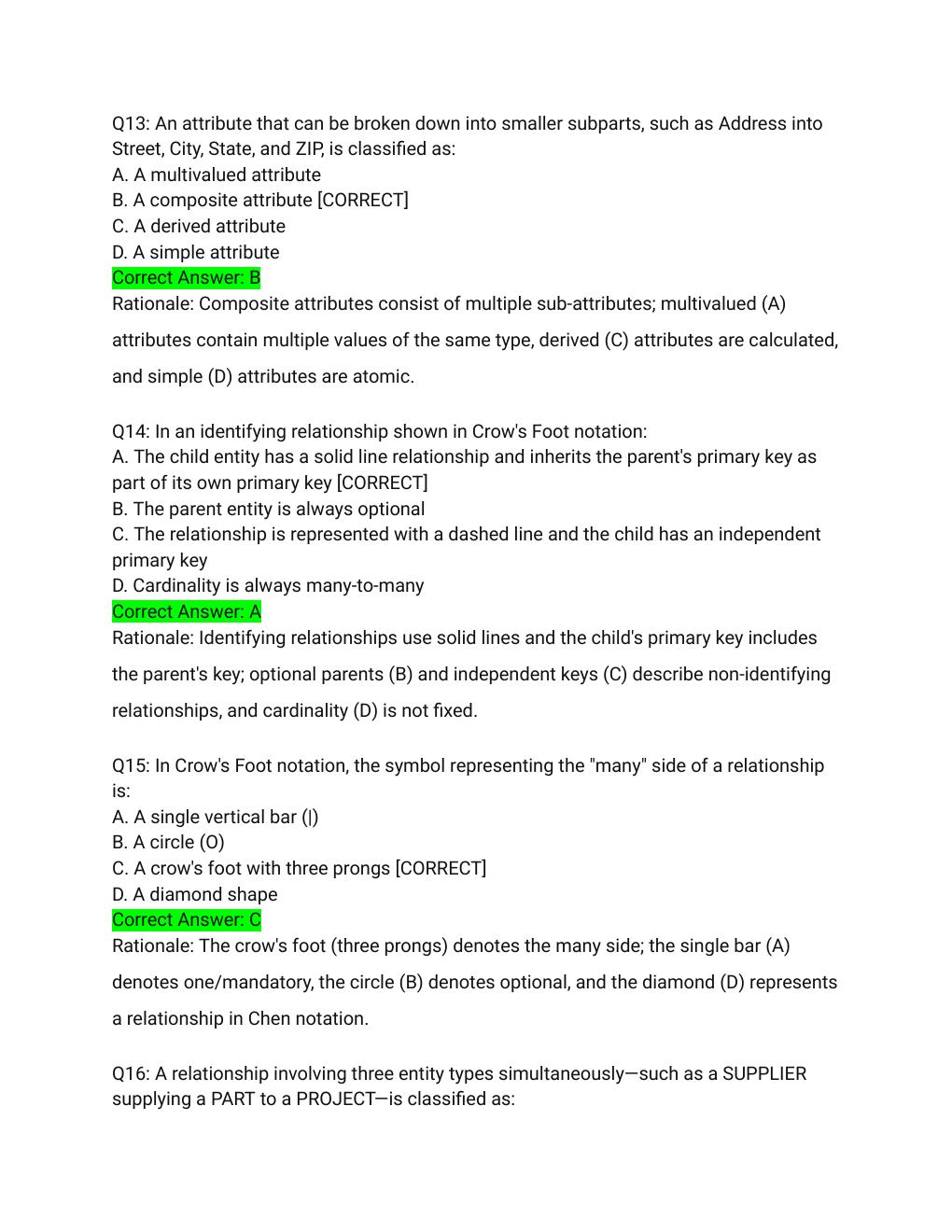 Preview page 5 of WGU C170 Data Management Applications OA Exam Actual Exam 2026/2027 – Complete Objective Assessment with Detailed Ration
