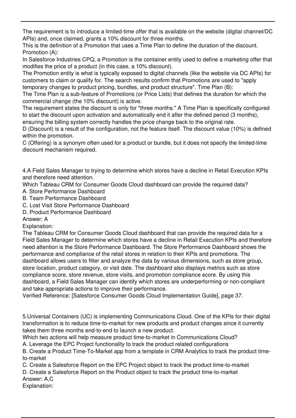 Preview page 3 of AP-204 Microsoft Exam Updated Practice Questions in May 2026 for Consumer  Goods Cloud certification.