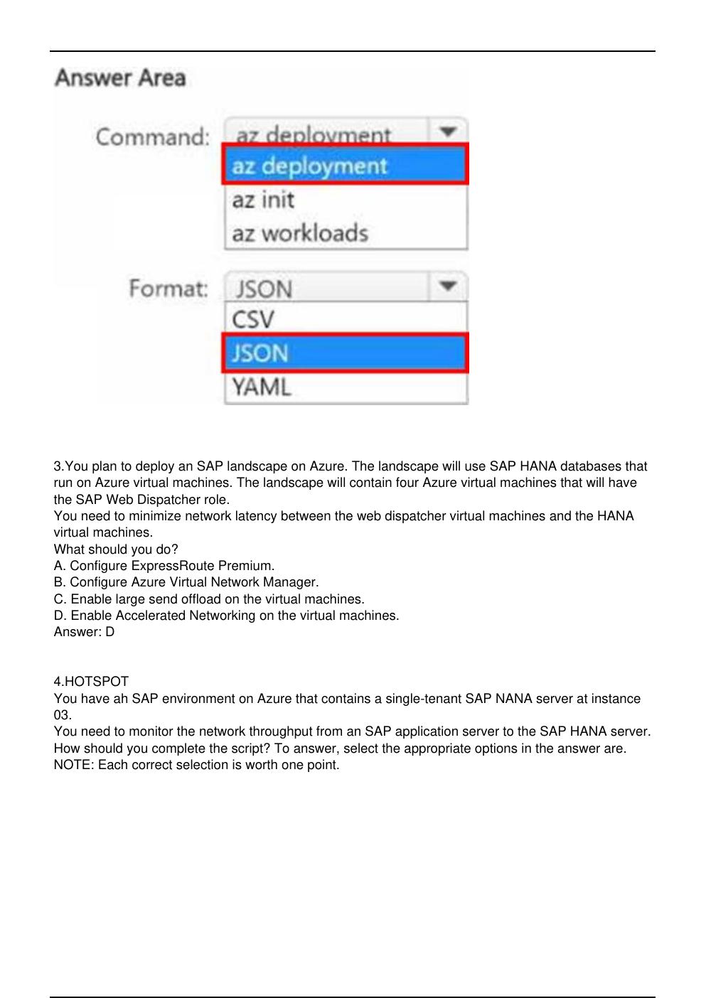 Preview page 3 of AZ-120 Microsoft Exam Updated Practice Questions in May 2026 for Microsoft  Azure certification