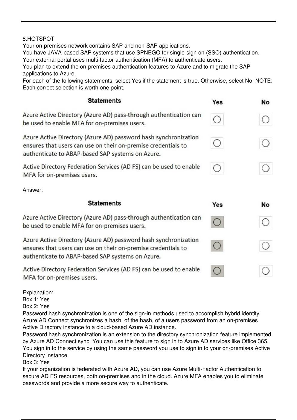 Preview page 5 of AZ-120 Microsoft Exam Updated Practice Questions in May 2026 for Microsoft  Azure certification