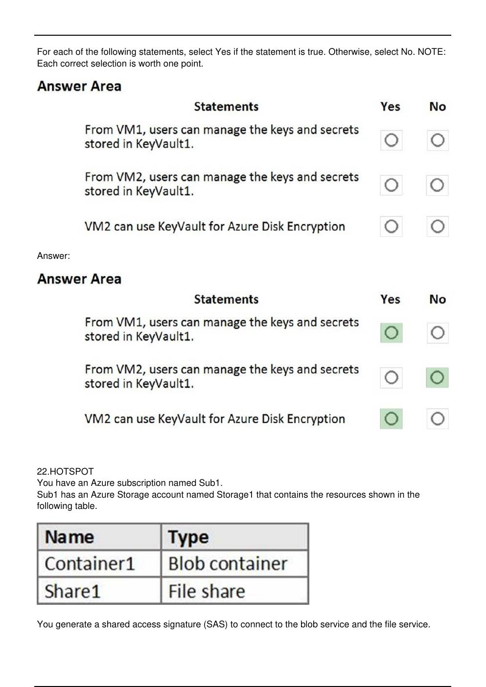 Preview page 10 of AZ 500 Microsoft Exam Updated Practice Questions in June 2026 for Microsoft Azure certification