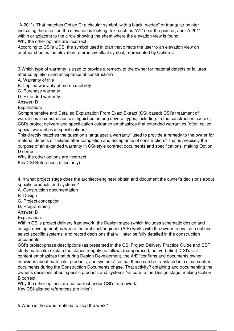Preview page 3 of CDT Exam Practice Questions for CDT Certification