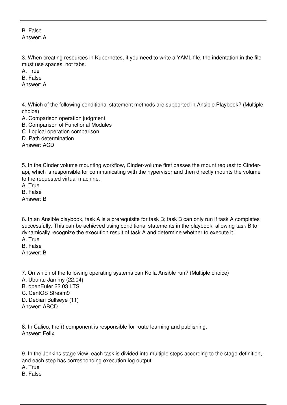 Preview page 2 of H12 631 V1.0 Huawei Exam Practice Questions for HCIE-openEuler certification.