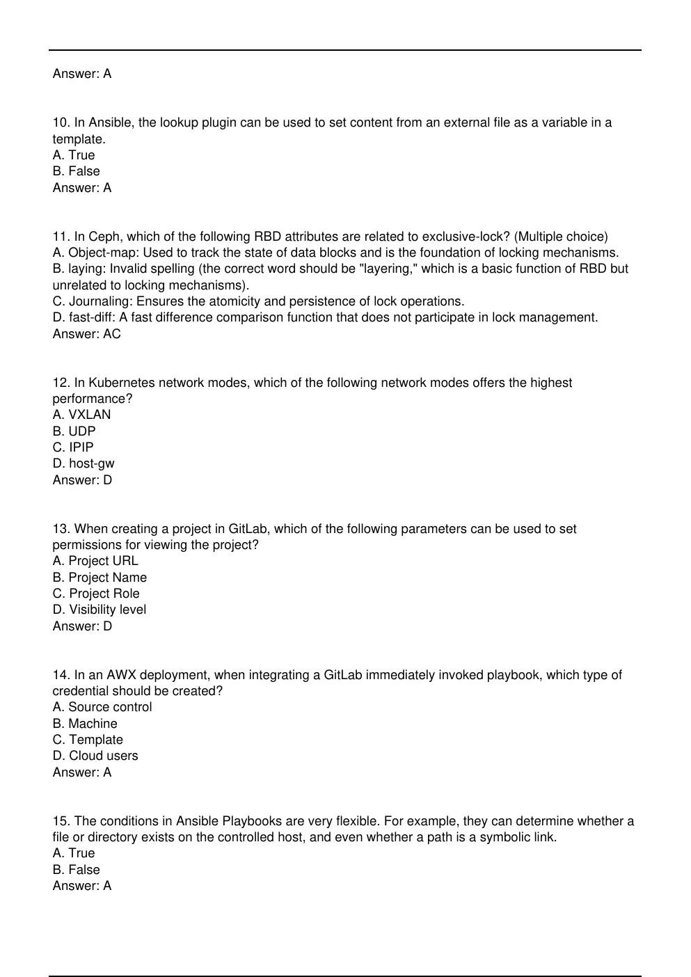 Preview page 3 of H12 631 V1.0 Huawei Exam Practice Questions for HCIE-openEuler certification.