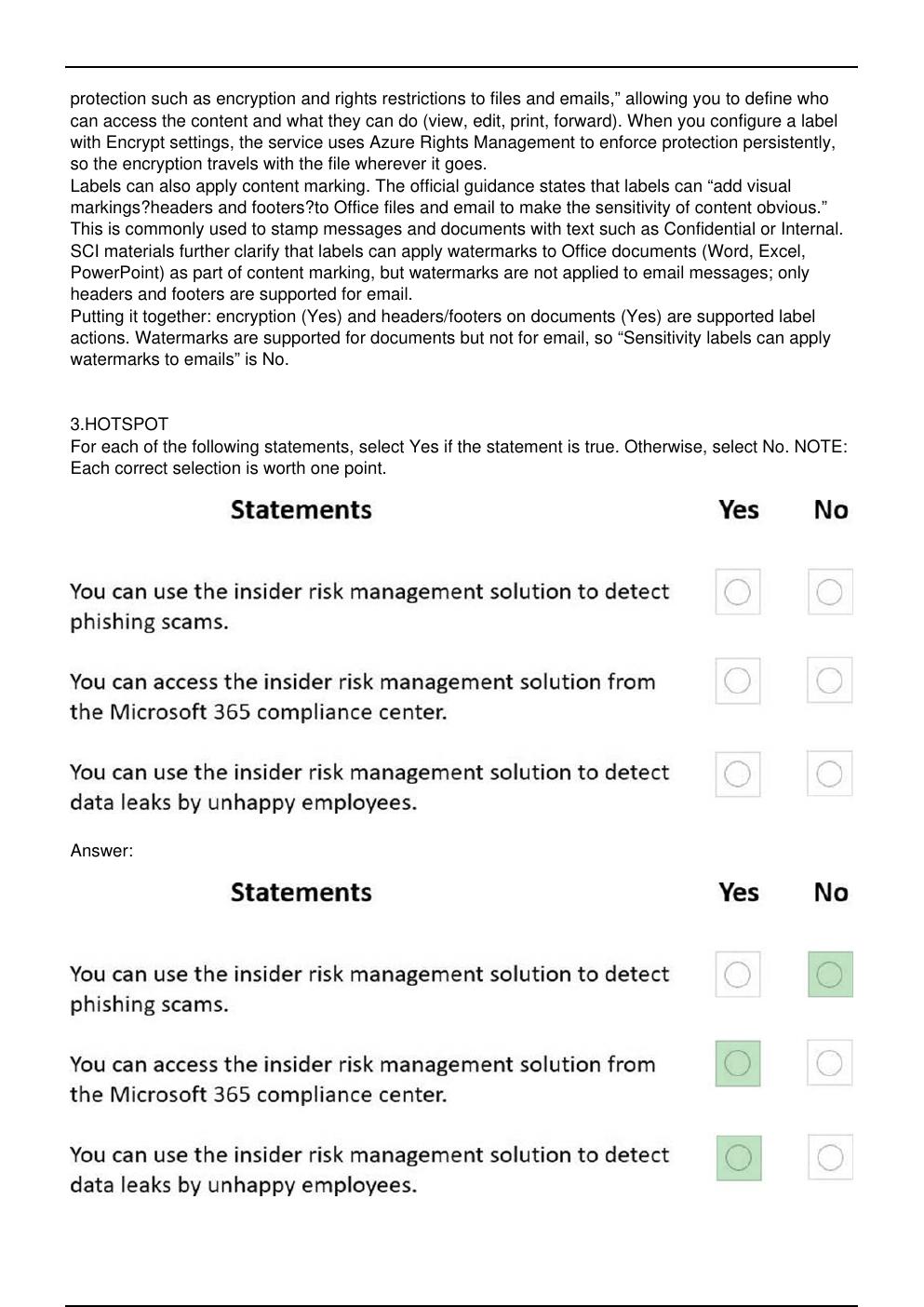 Preview page 3 of SC 900 Microsoft Exam Updated Practice Questions in June 2026 for Microsoft  Certified: Security Compliance and Identity