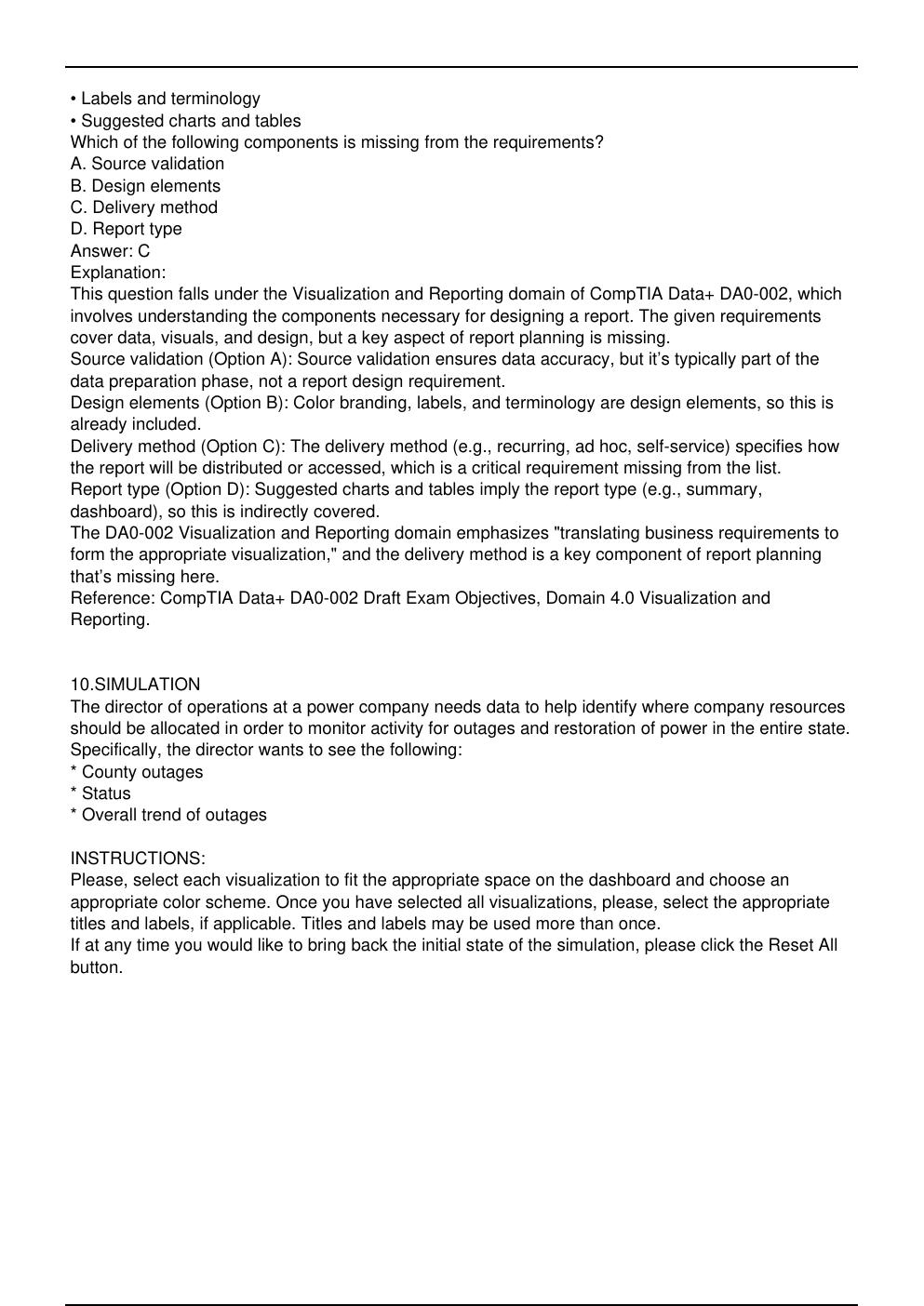 Preview page 5 of DA0 002 CompTIA Data+ Updated Practice Questions in June 2026 for CompTIA Data+ certification.