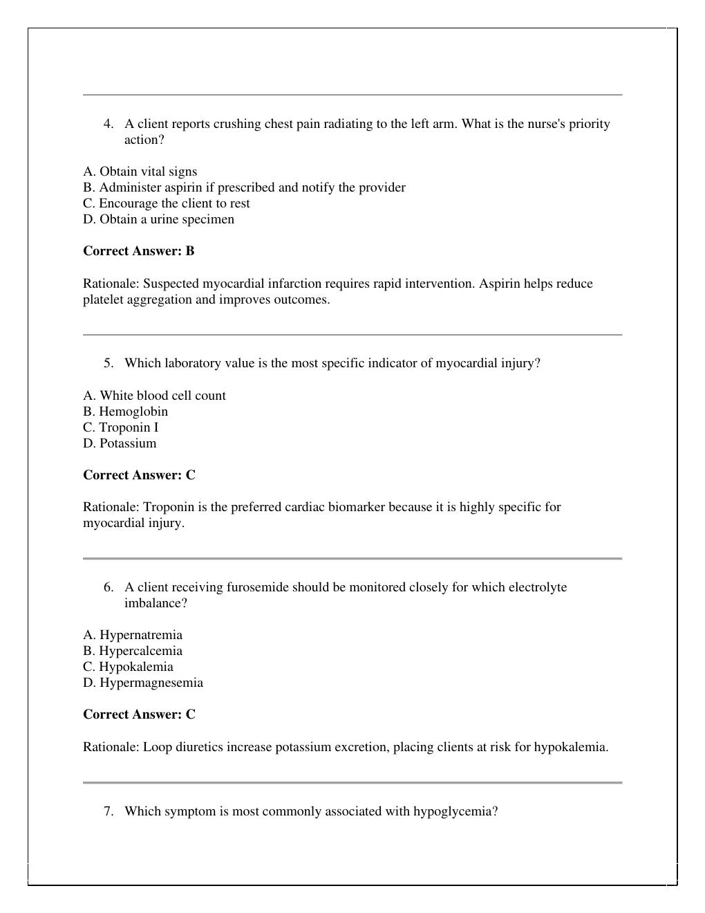 Preview page 2 of NUR 254 Exams 1–4  LATEST 2026/2027 VERSION WITH RATIONALES  A+  GRADED