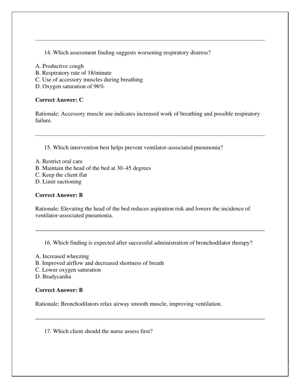 Preview page 5 of NUR 254 Exams 1–4  LATEST 2026/2027 VERSION WITH RATIONALES  A+  GRADED