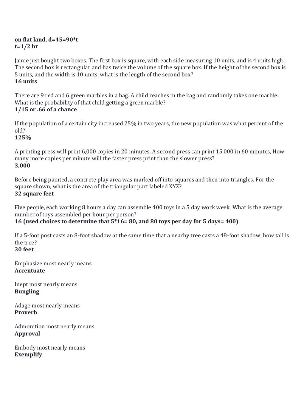 Preview page 2 of ASVAB ACTUAL EXAM