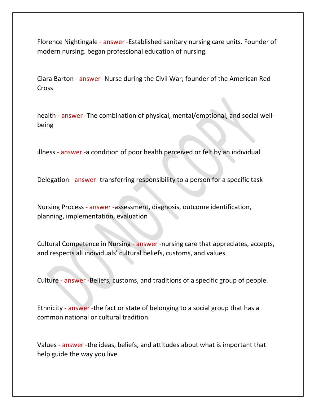 Preview page 2 of FUNDAMENTS OF NURSING FINAL EXAM 2026