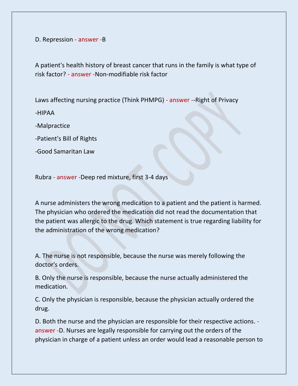 Preview page 9 of FUNDAMENTS OF NURSING FINAL EXAM // FULLY UPDATED//  2026 VERSION