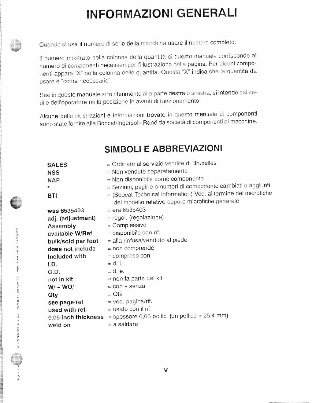 Preview page 5 of Bobcat 743 Loader Skid Steer Parts Catalog Manual