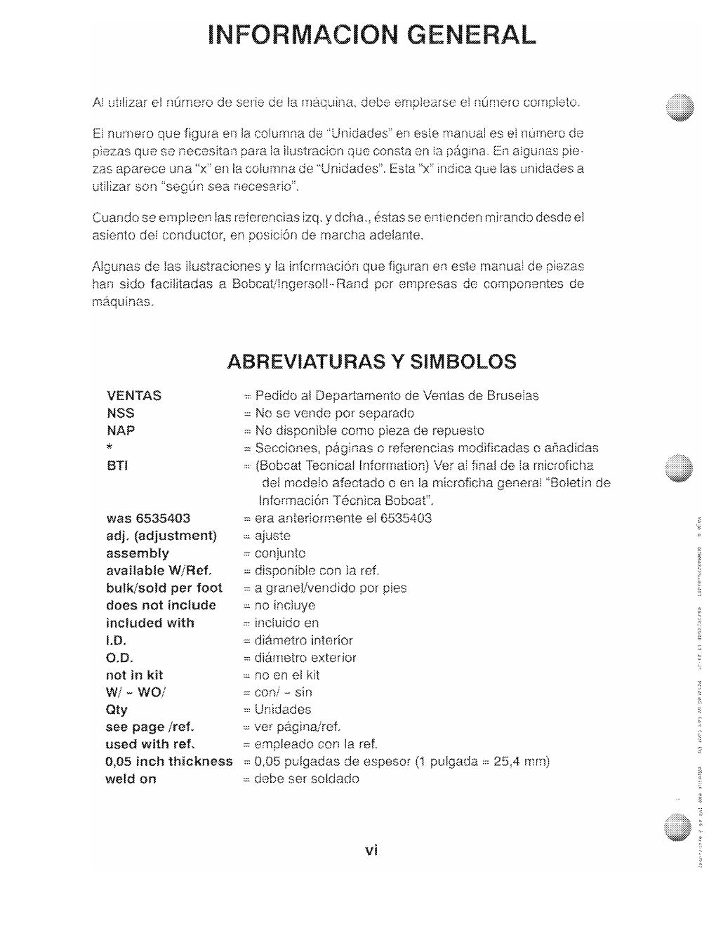 Preview page 6 of Bobcat 743 Loader Skid Steer Parts Catalog Manual