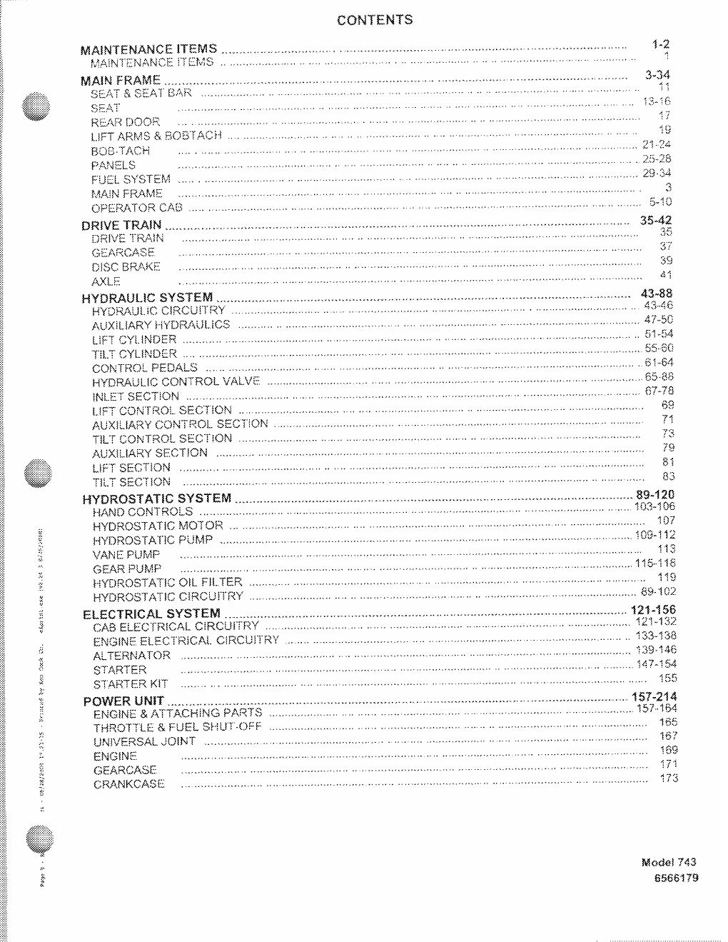 Preview page 9 of Bobcat 743 Loader Skid Steer Parts Catalog Manual