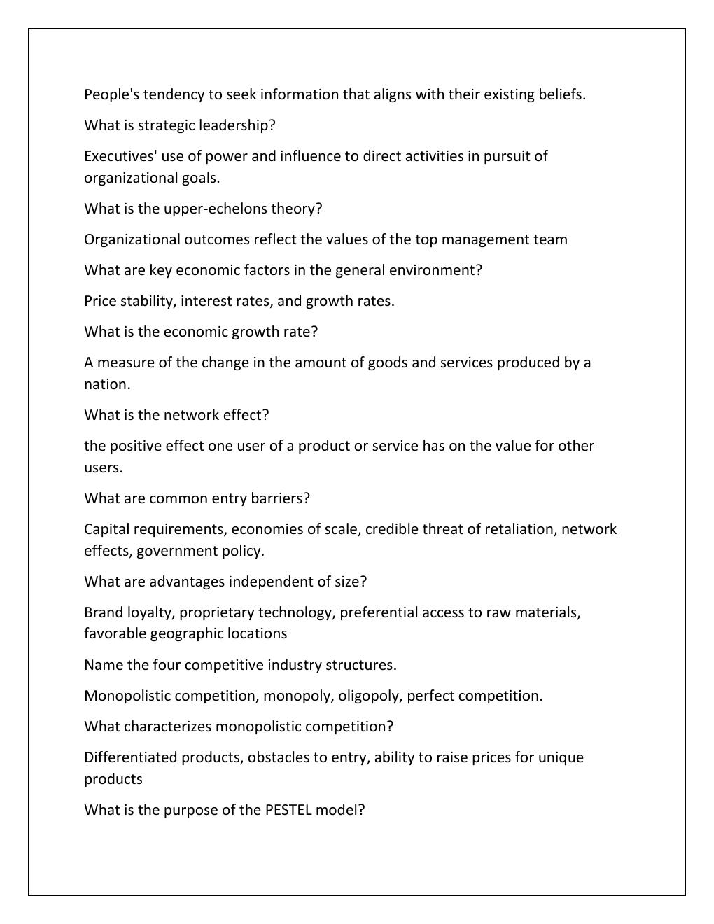 Preview page 3 of Business Strategy Exam 1 Review// UPDATED// 2026 VERSION