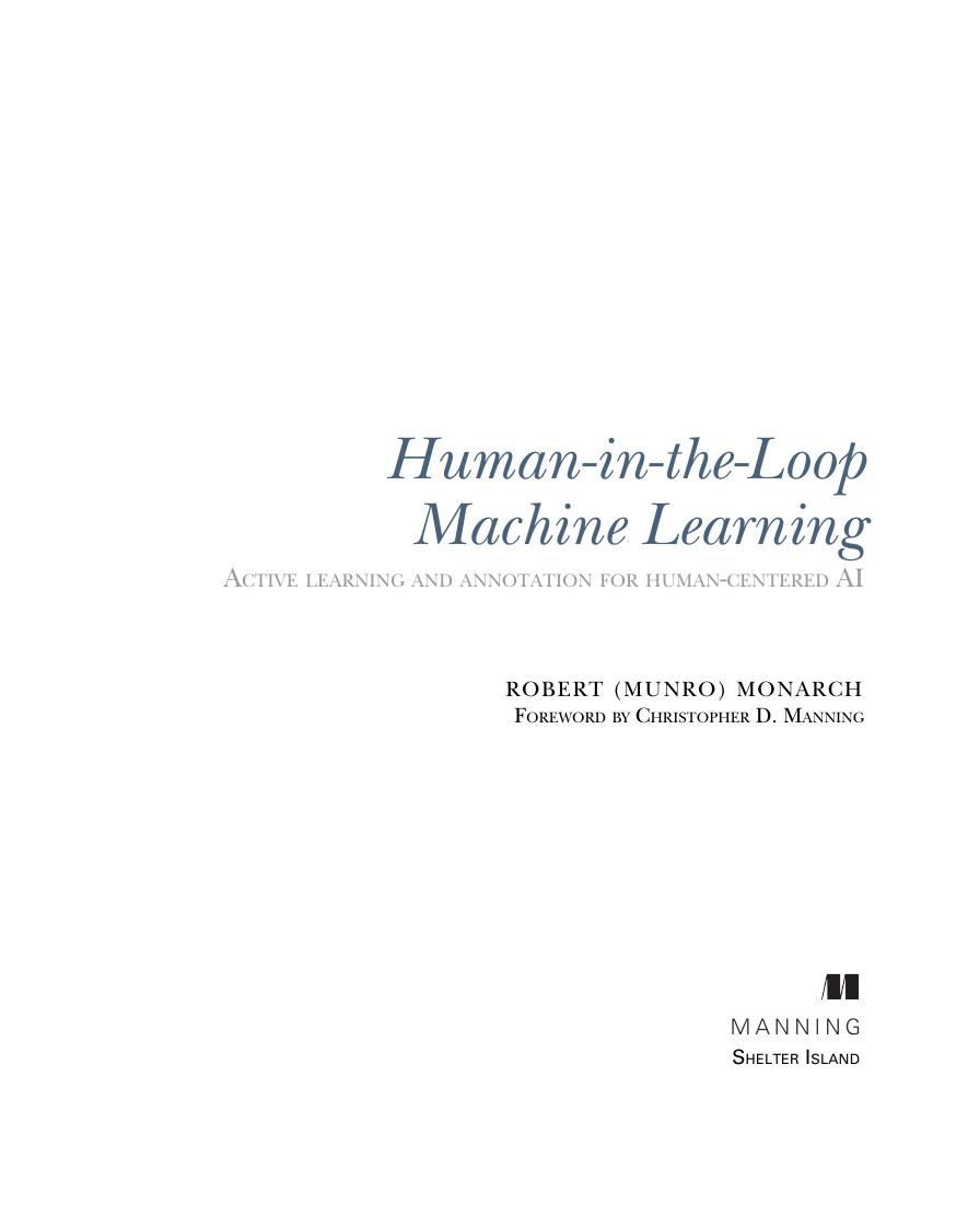 Preview page 3 of eBook PDF Human-in-the-Loop Machine Learning Active learning and annotation for human-centered AI 1st Edition By Robert