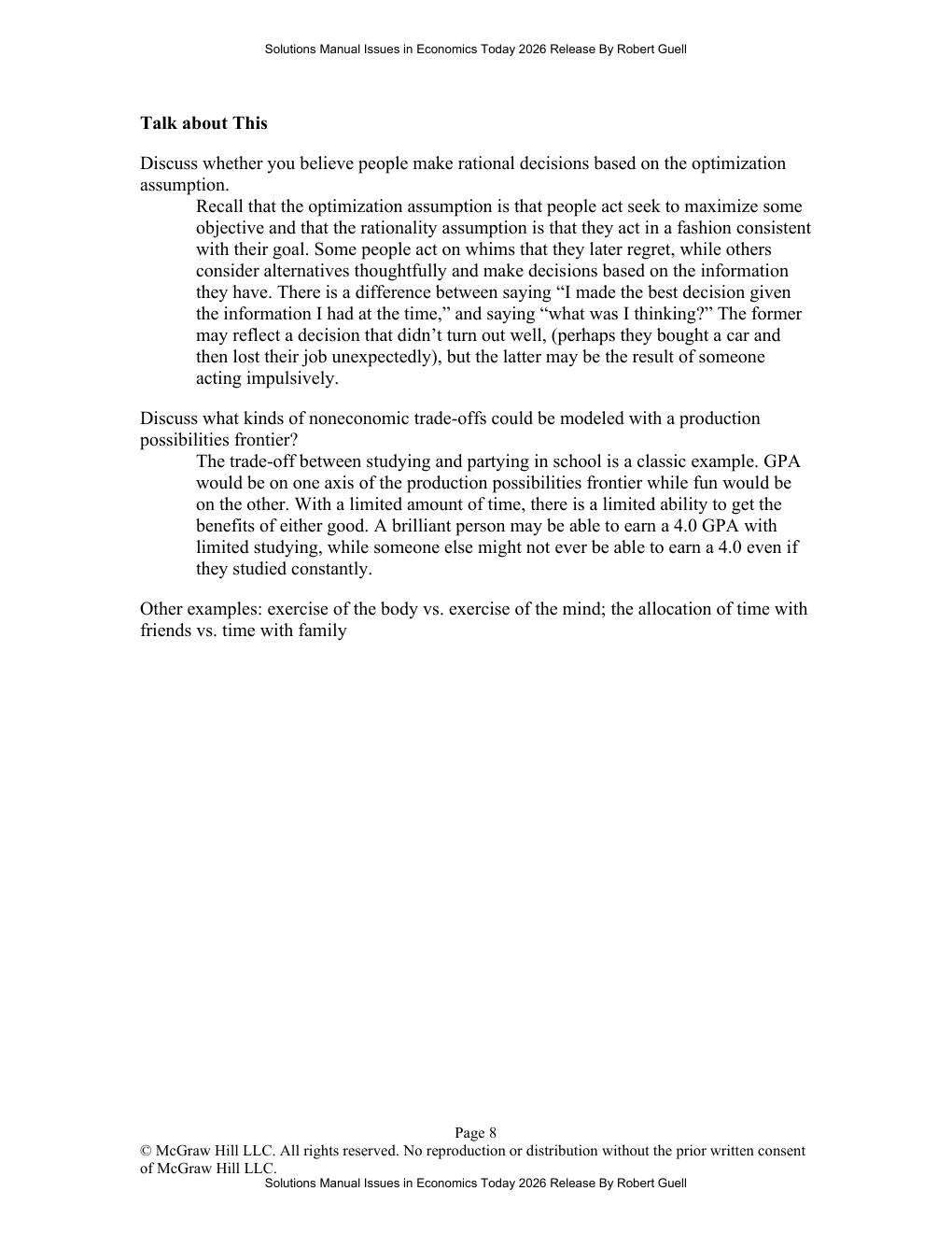 Preview page 10 of Solutions Manual Issues in Economics Today 2026 Release By Robert Guell