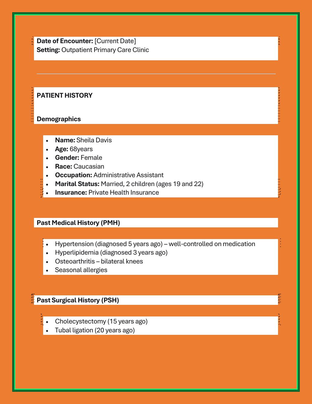 Preview page 2 of Comprehensive i-Human Advanced DDx Case  Study: Sheila Davis (68-Year-Old Female  Presenting with Dizziness)
