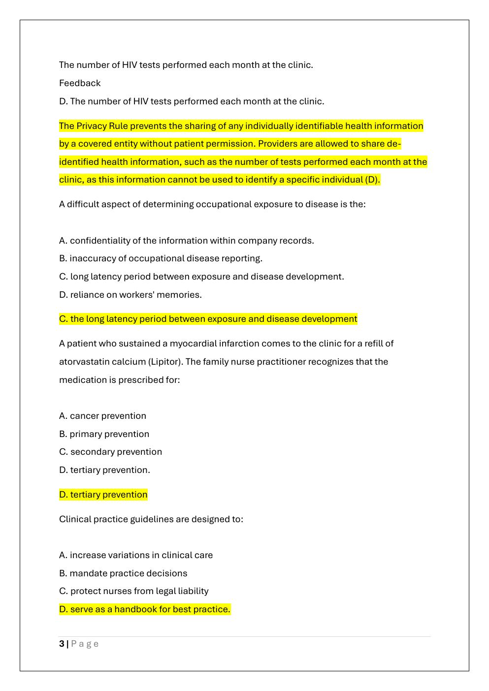 Preview page 3 of ANCC 54 NON-CLINICAL EXAM