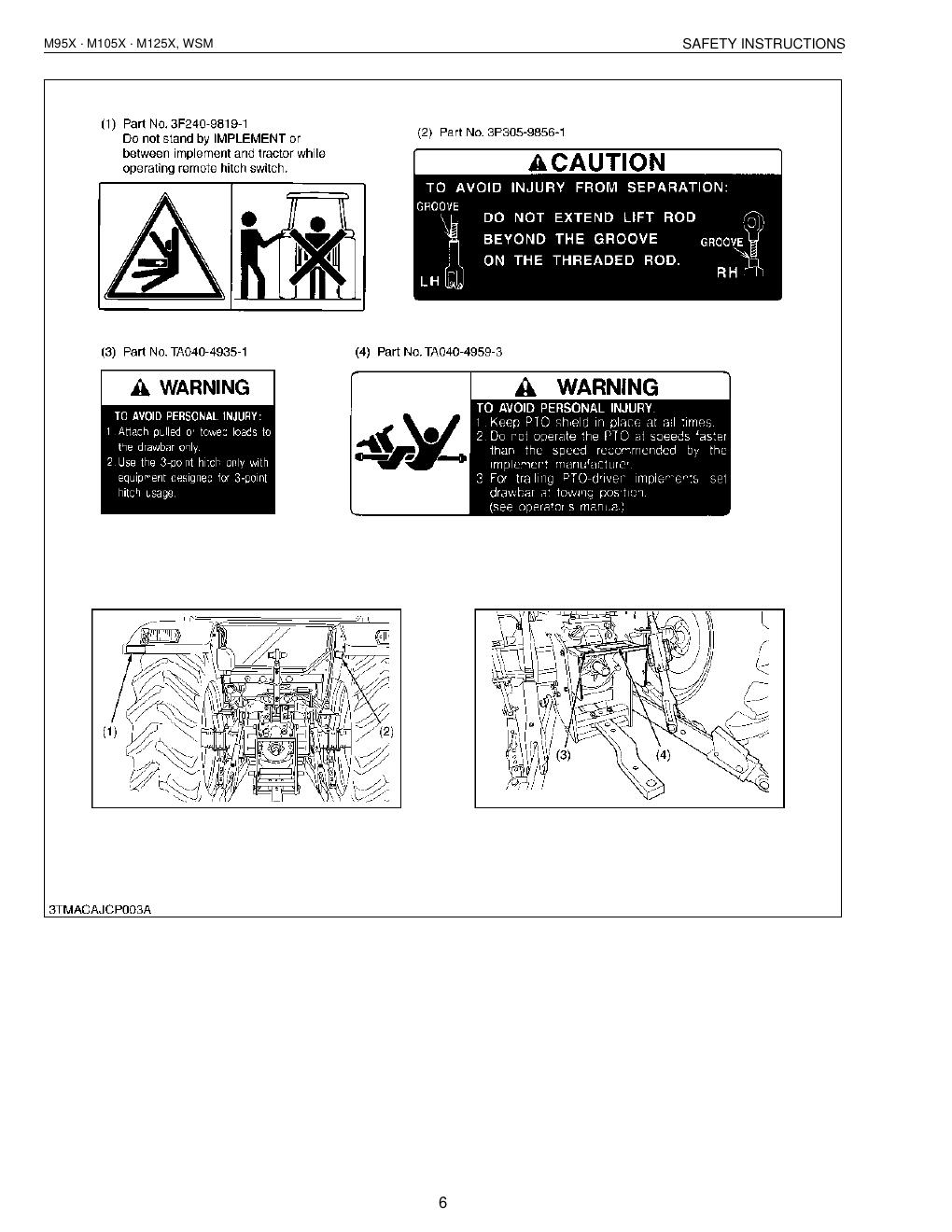 Preview page 8 of KUBOTA M95X M105X M125X WORKSHOP MANUAL