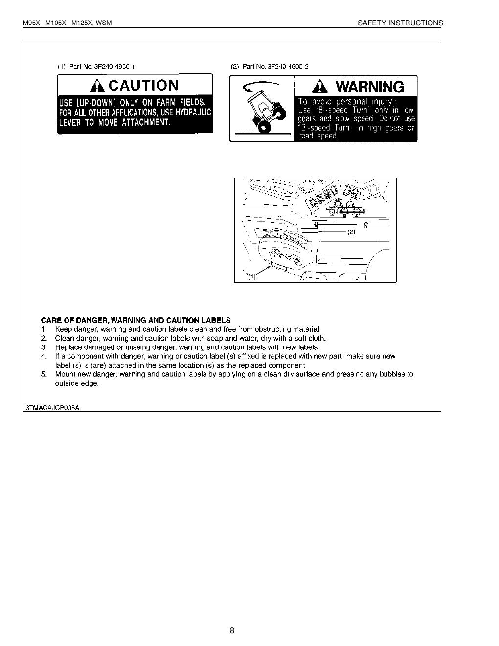 Preview page 10 of KUBOTA M95X M105X M125X WORKSHOP MANUAL