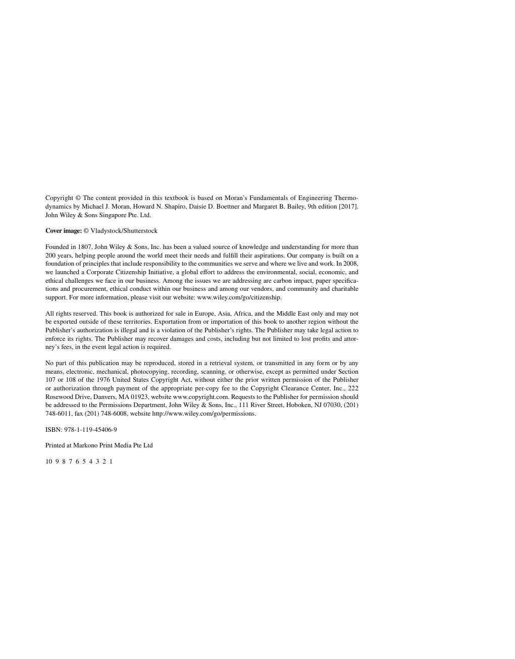 Preview page 4 of Moran's Principles of Engineering Thermodynamics SI Version 9th Global Edition By Michael Moran, Howard Shapiro, Daisie