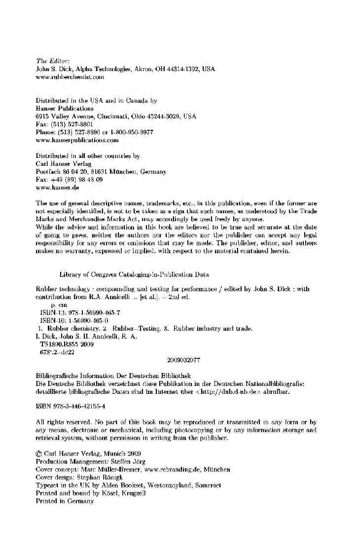 Preview page 3 of eBook PDF Rubber Technology Compounding and Testing for Performance 2nd Edition By John Dick