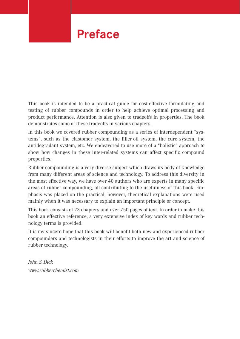 Preview page 6 of eBook PDF Rubber Technology Compounding and Testing for Performance 3rd Edition By John S. Dick