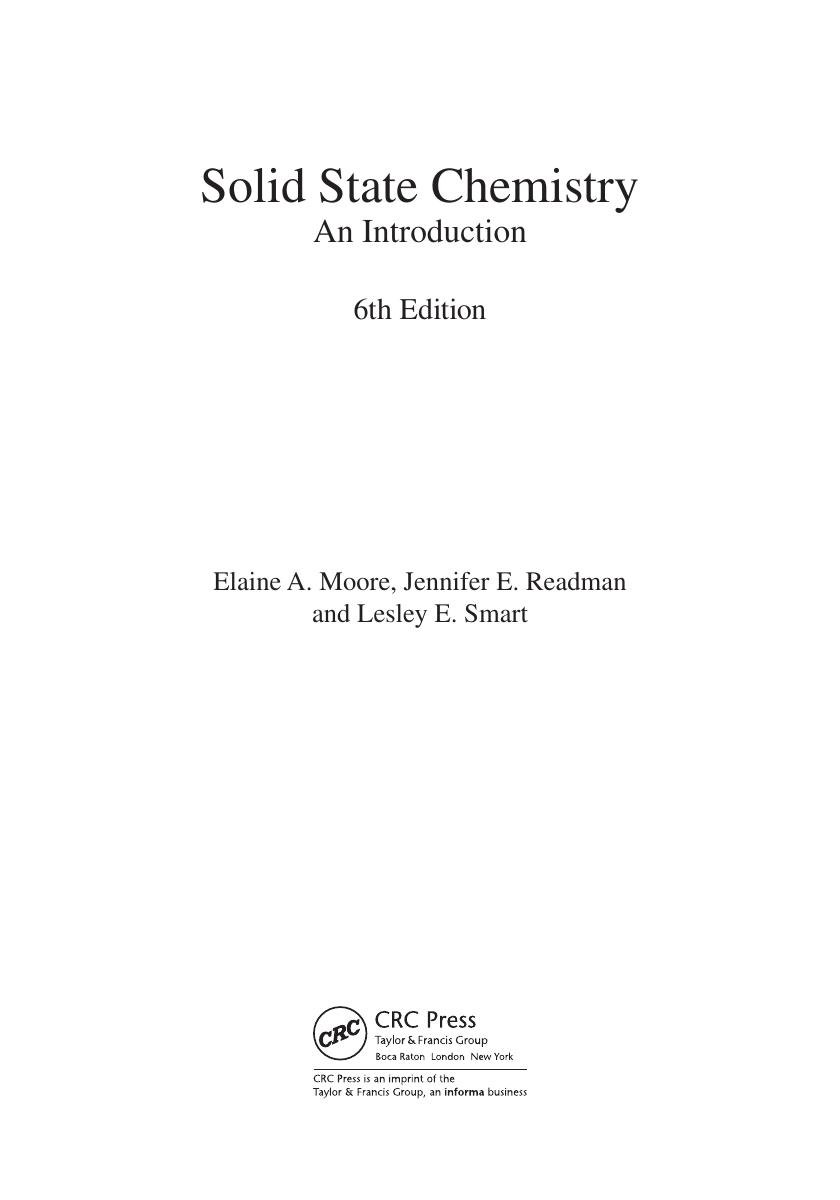 Preview page 3 of Solid State Chemistry An Introduction 6th Edition By Elaine Moore, Lesley Smart