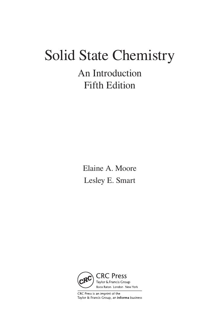 Preview page 4 of eBook PDF Solid State Chemistry An Introduction 5th Edition By Elaine Moore, Lesley Smart