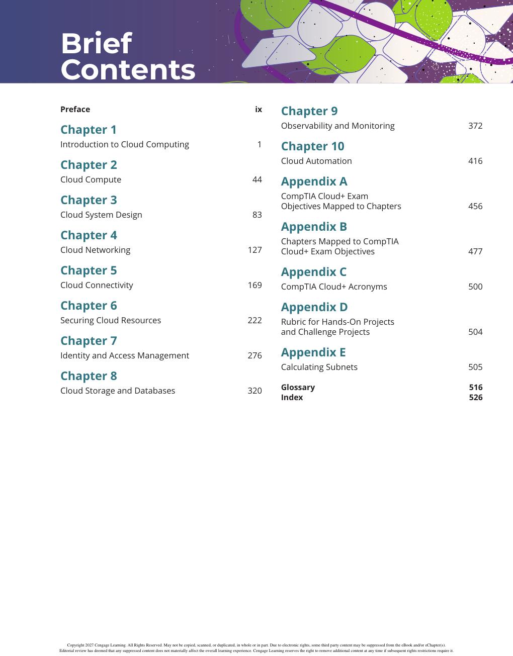 Preview page 5 of eBook PDF CompTIA Cloud+ Guide to Cloud Computing 3rd Edition By Jill West