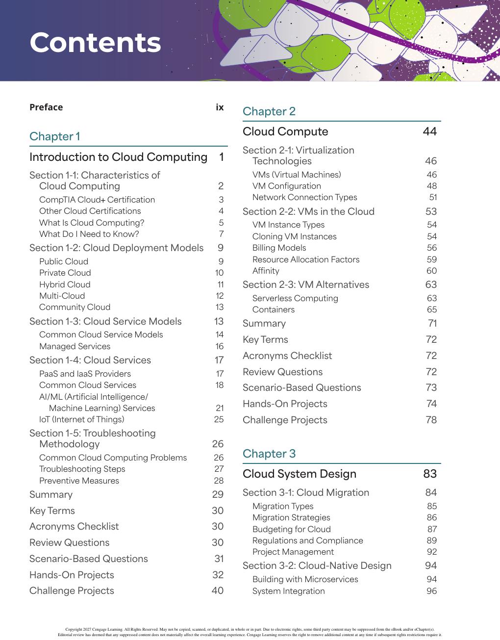 Preview page 6 of eBook PDF CompTIA Cloud+ Guide to Cloud Computing 3rd Edition By Jill West
