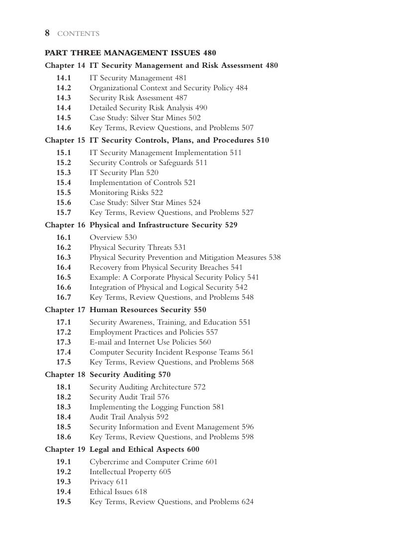 Preview page 10 of Computer Security Principles and Practice 4th Global Edition By William Stallings, Lawrie Brown